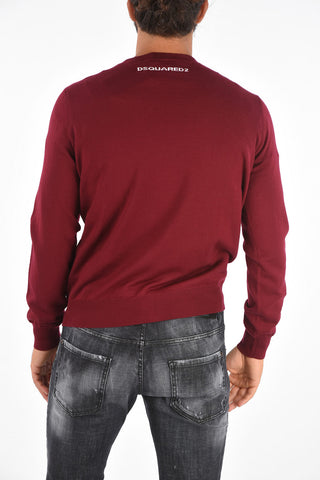 Maxi Embroidered Logo Crew-Neck Sweater