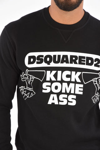 ICON Crew-Neck KICK SOME ASS Sweatshirt