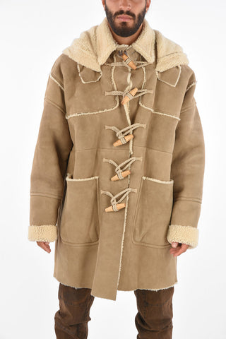 Shearling Patch Pocket Coat
