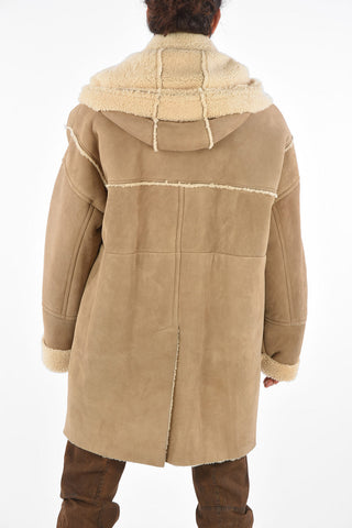 Shearling Patch Pocket Coat