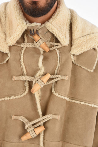 Shearling Patch Pocket Coat