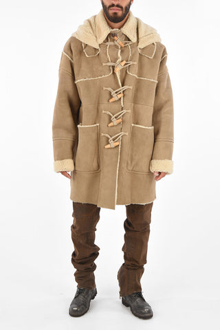 Shearling Patch Pocket Coat