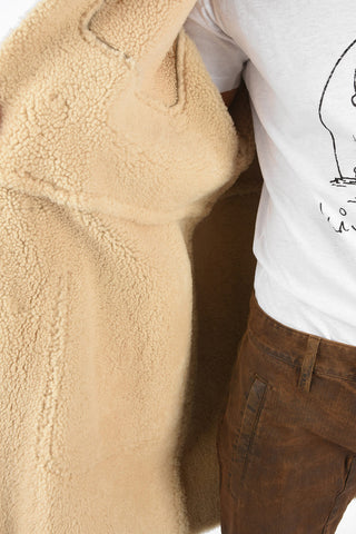 Shearling Patch Pocket Coat