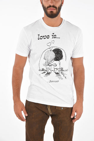 Cotton LOVE IS FOREVER Crew-Neck T-Shirt