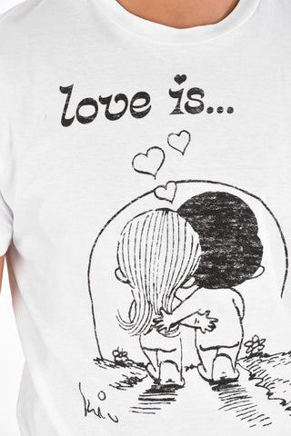 Cotton LOVE IS FOREVER Crew-Neck T-Shirt
