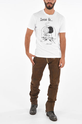 Cotton LOVE IS FOREVER Crew-Neck T-Shirt