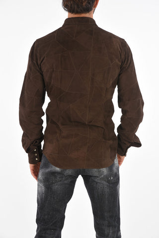 Suede Snap Button Shirt