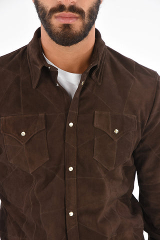 Suede Snap Button Shirt
