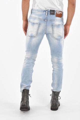 Washed-Out SKATER Distressed Jeans 17 Cm