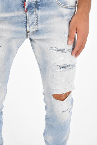 Washed-Out SKATER Distressed Jeans 17 Cm