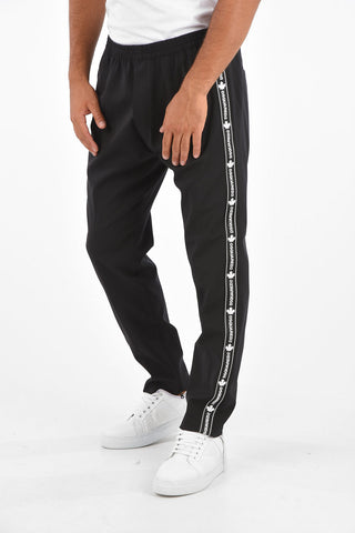 Virgin Wool Logoed Side Band Joggers