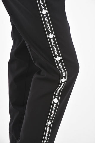 Virgin Wool Logoed Side Band Joggers