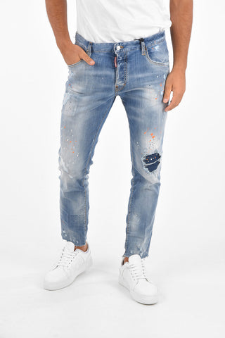 Jeans Crop SKATER Distressed 16 Cm