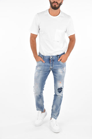 Jeans Crop SKATER Distressed 16 Cm