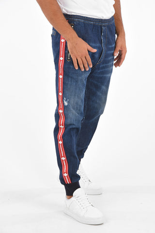Logoed Side Band JOGGING FIT Jeans 13 Cm