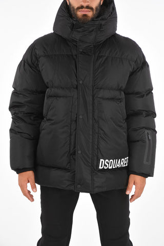 SKI Logoed Ski Down Jacket with Inner Vest