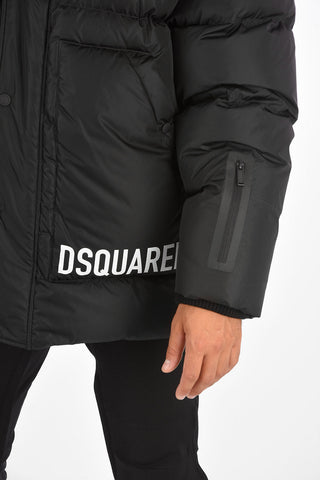 SKI Logoed Ski Down Jacket with Inner Vest