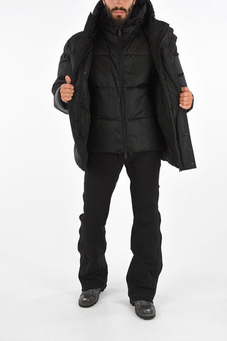 SKI Logoed Ski Down Jacket with Inner Vest