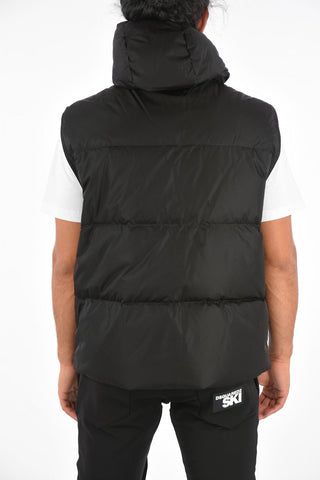 SKI Logoed Ski Down Jacket with Inner Vest