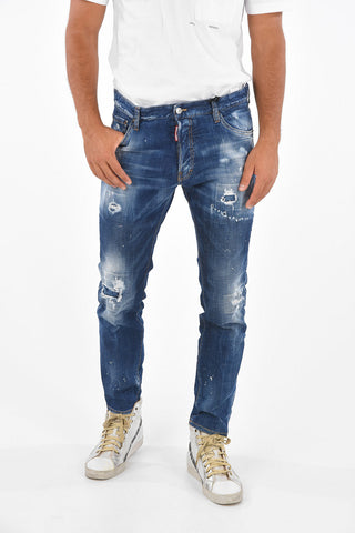 Belt Looped COOL GUY Distressed Jeans 17 Cm