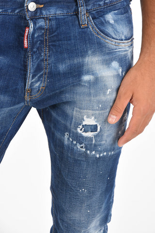 Belt Looped COOL GUY Distressed Jeans 17 Cm