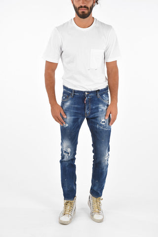 Belt Looped COOL GUY Distressed Jeans 17 Cm