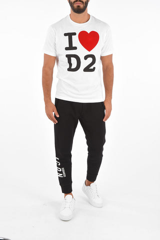 T-Shirt I LOVE D2 in Cotone 