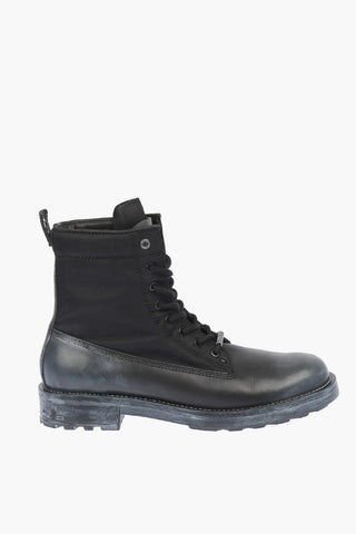 Anfibi D-THROUPER DBBZ S in Pelle e Tessuto