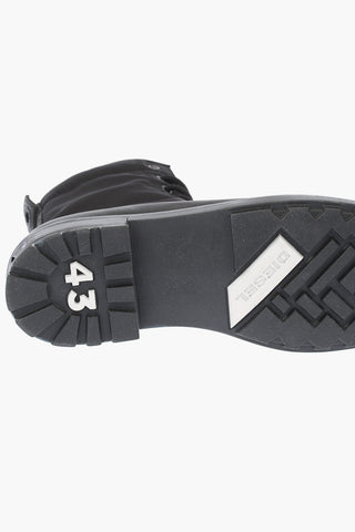 Anfibi D-THROUPER DBBZ S in Pelle e Tessuto