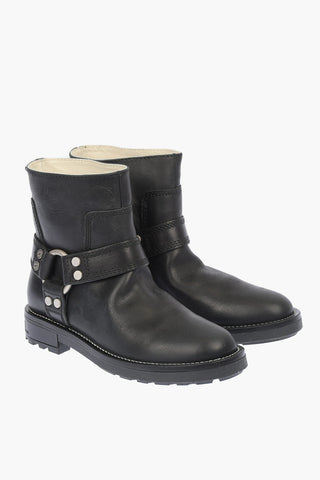 Leather D-THROUPER AB W Boots