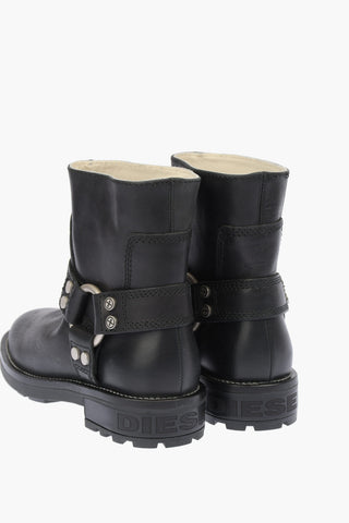 Leather D-THROUPER AB W Boots