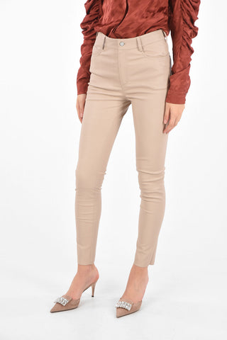 slim fit leather pants