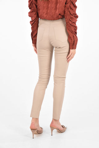 slim fit leather pants
