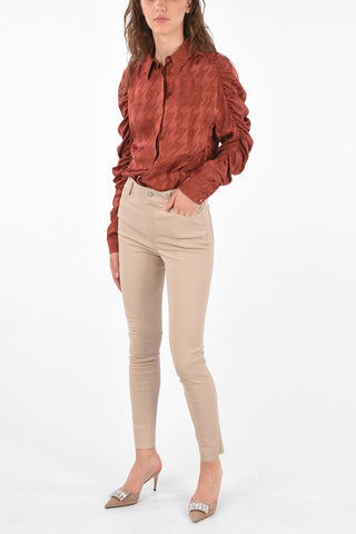 slim fit leather pants