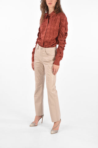 houndstooth Layered sleeve shirt