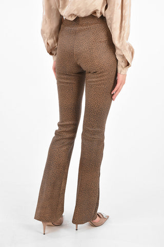 Leopard-printed Boot Cut leggings