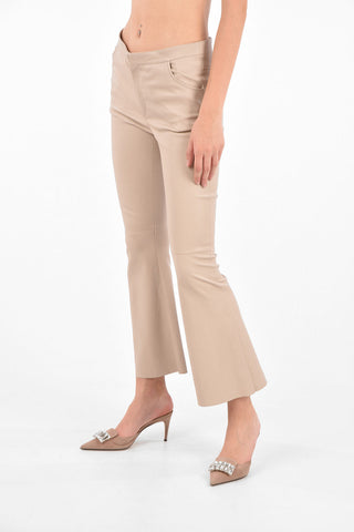 boot cut leather pants