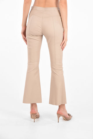 boot cut leather pants