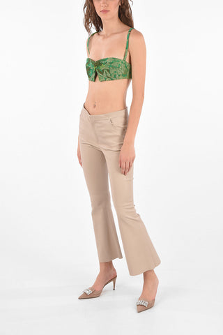 boot cut leather pants