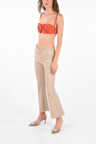 Button Closure Brocade Top