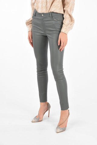 slim fit leather pants
