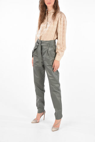 Leather Paper Bag Pants