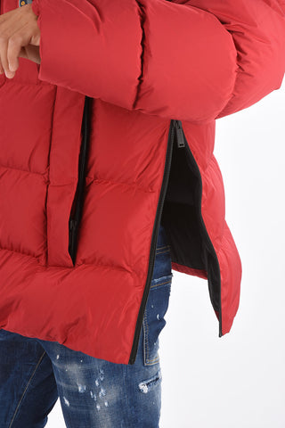 Down Jacket with Real Fur Detail