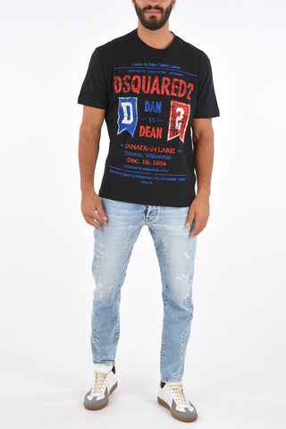 Vintage Effect Printed STUD FIT T-shirt