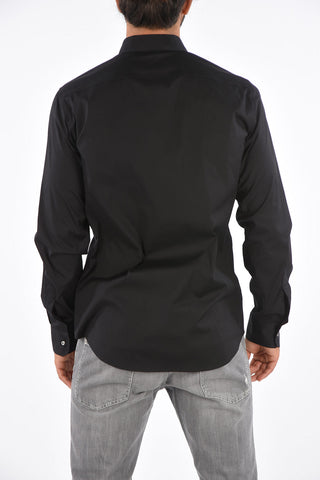 Camicia Collo Francese in Cotone Stretch