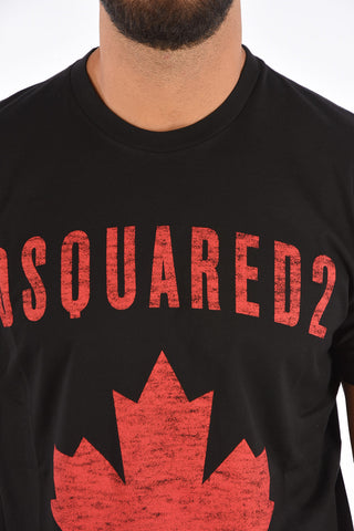 T-shirt COOL FIT with Distressed Print