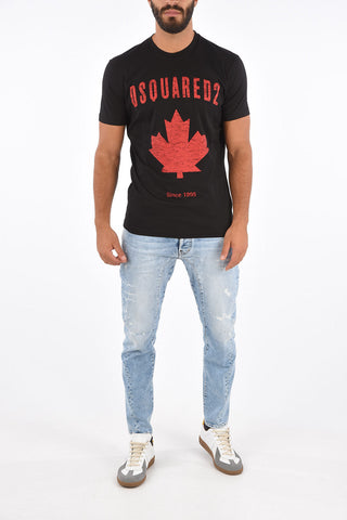 T-shirt COOL FIT with Distressed Print