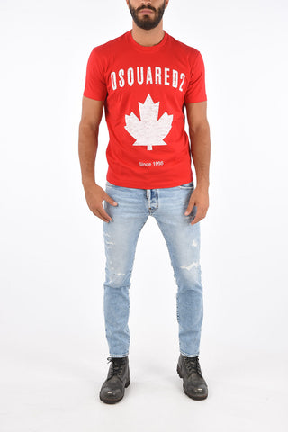 T-shirt COOL FIT with Distressed Print