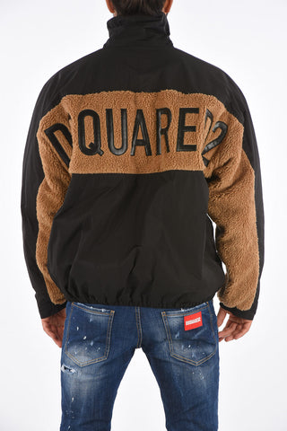 Padded Jacket with Faux Fur Details
