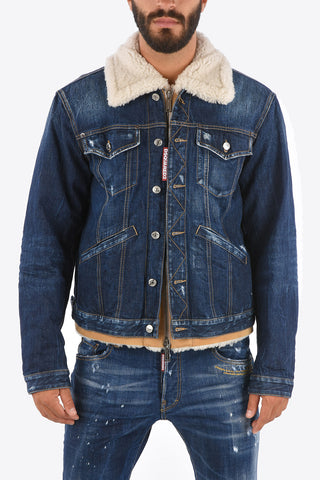 Jean Jacket with Shearling Details